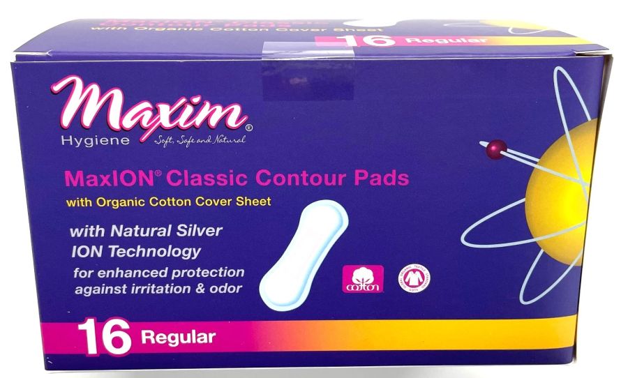 MaxION - Classic Contour Sanitary Pads, Regular