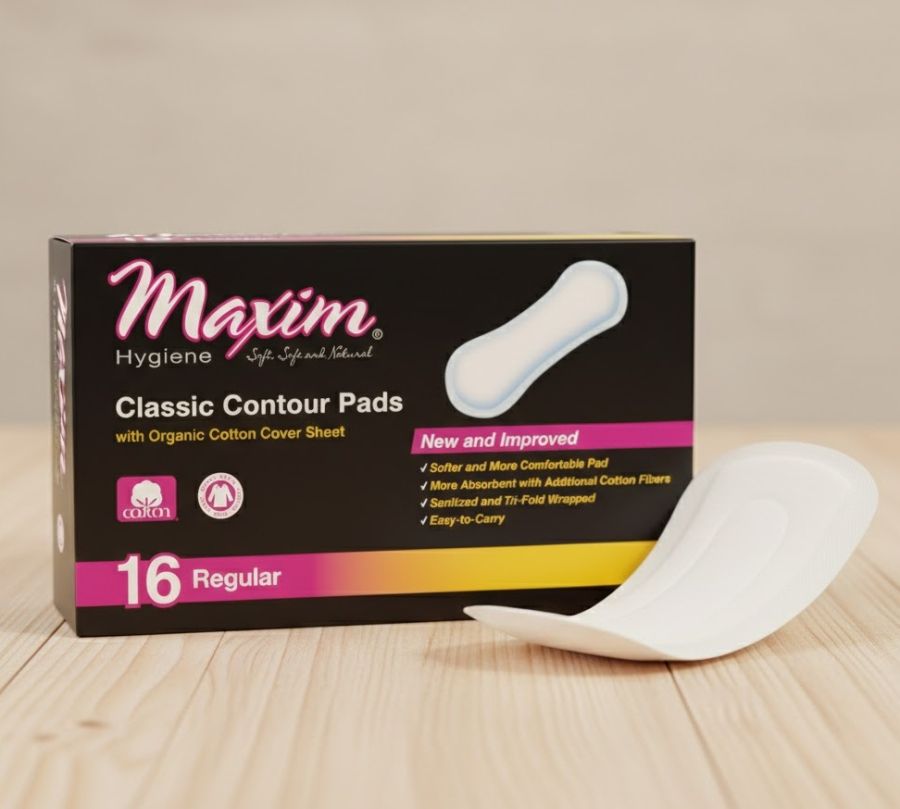maxim natural cotton ultra thin pads chlorine free sanitary napkins