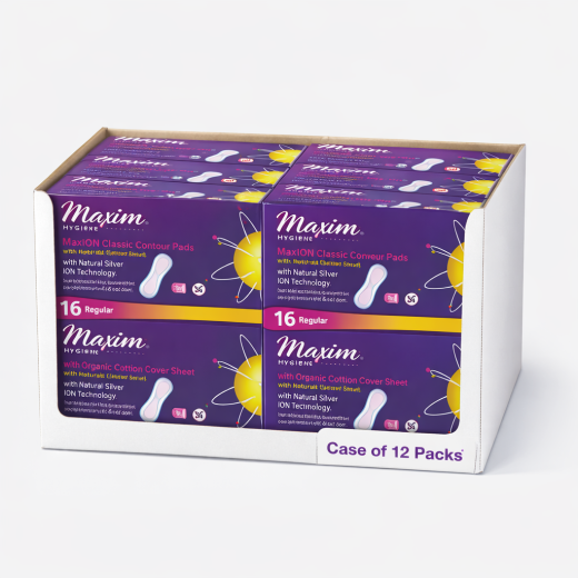 MaxION - Classic Contour Sanitary Pads, Regular