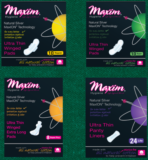 MaxION Pads & Pantiliners, Combo