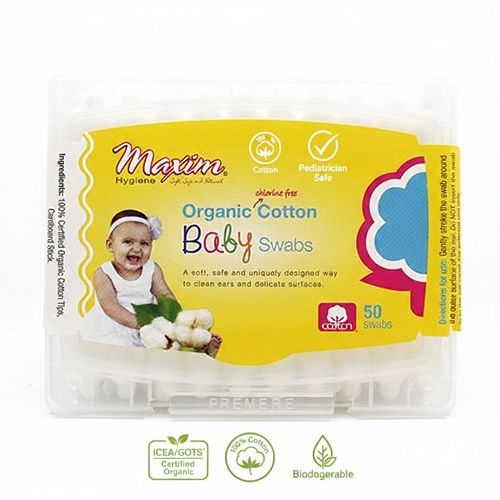 Organic Cotton Baby Swabs