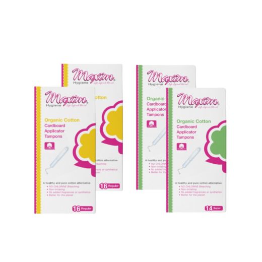 Cardboard Applicator Tampons, Reg/Sup, Combo Pack