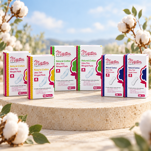 Maxim® Natural Cotton Sanitary Pads & Pantiliners, Reg/Sup/Lite, Combo