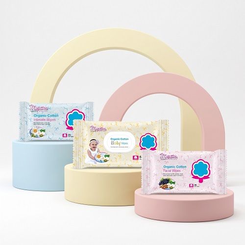 Organic Cotton Baby/Facial/Intimate Wet Wipes, Combo
