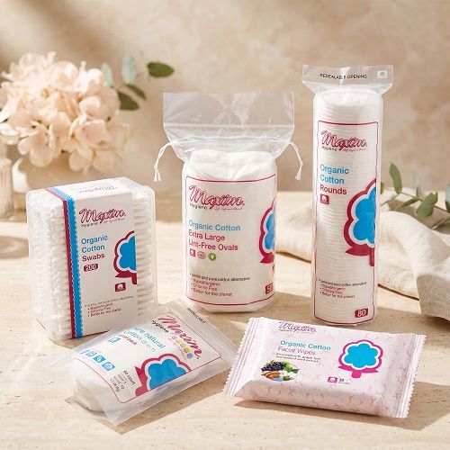 Organic Cotton Balls/Rounds/Swabs/Ovals, Facial Wipes, Combo