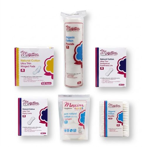 Natural Cotton Pads/Liners, Organic Rounds/Swabs, Travel Pack, Combo