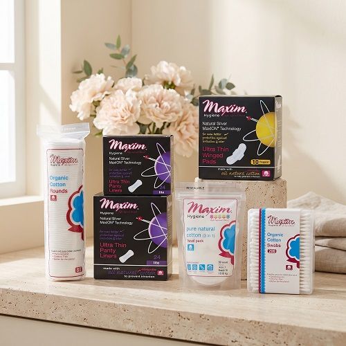 MaxION Pads/Liners, Organic Rounds/Swabs/Travel Pack, Combo