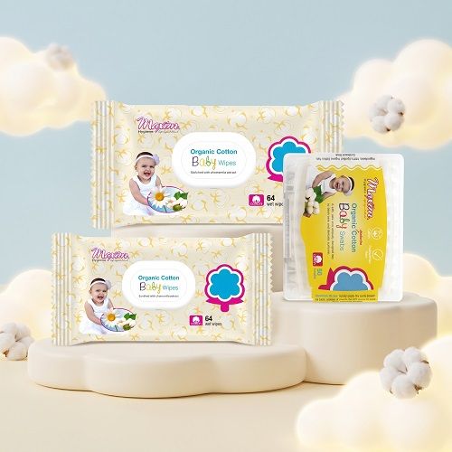 Organic Cotton Baby Swabs & Wet Wipes, Combo