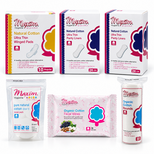Natural Cotton Pads/Liners, Rounds, Travel Pack, Facial Wipes, Combo