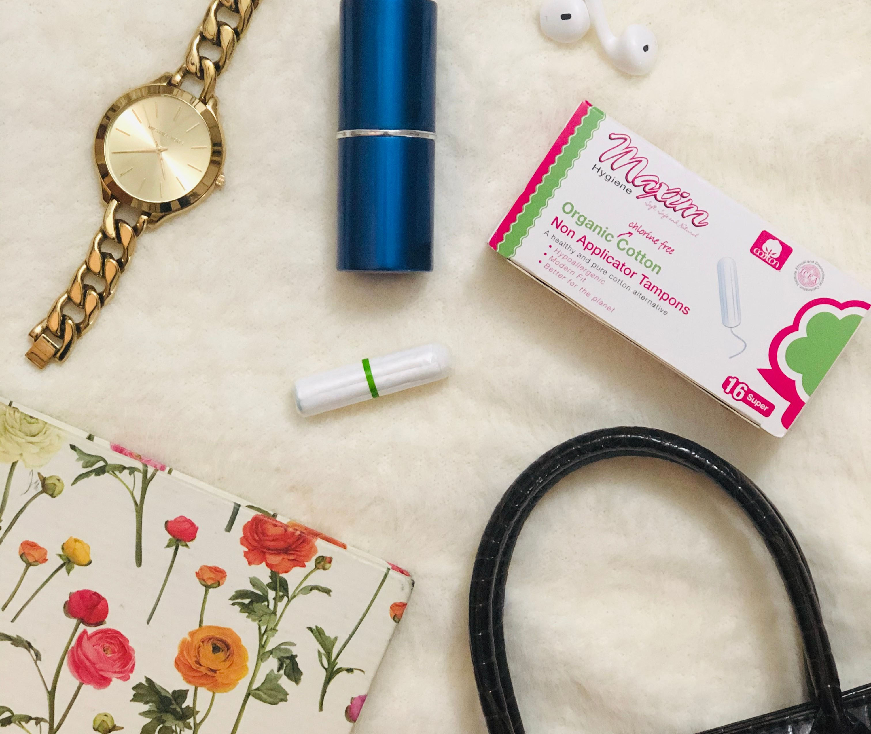 Organic Cotton Non Applicator Tampons 