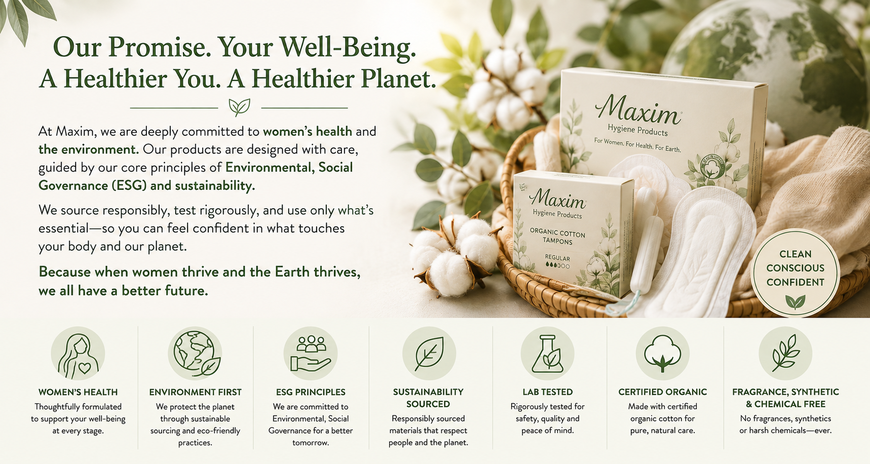 Maxim Hygiene ESG and Sustainability Commitment